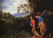 Adam Elsheimer Copy after the lost large Tobias and the Angel oil